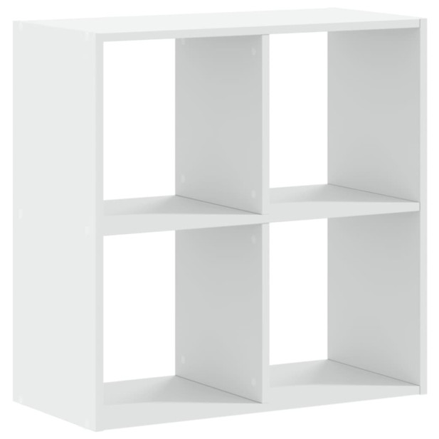 Fehér szerelt fa könyvespolc 68,5 x 32 x 68,5 cm - utánvéttel vagy ingyenes szállítással
