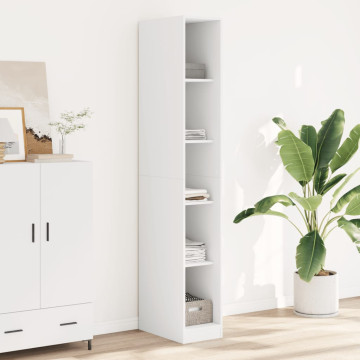 Fehér szerelt fa ruhásszekrény 30 x 50 x 200 cm - utánvéttel vagy ingyenes szállítással