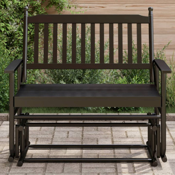 Fekete tömör nyárfa hintapad 118 x 70 x 104,5 cm - utánvéttel vagy ingyenes szállítással