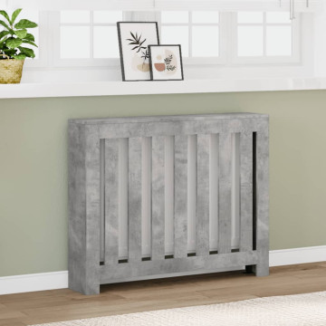 Betonszürke szerelt fa radiátorburkolat 104 x 20 x 82 cm - utánvéttel vagy ingyenes szállítással