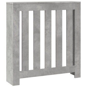 Betonszürke szerelt fa radiátorburkolat 78 x 20 x 82 cm - utánvéttel vagy ingyenes szállítással