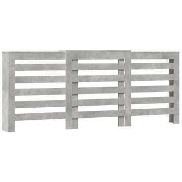 Betonszürke szerelt fa radiátorburkolat 205 x 21,5 x 83,5 cm - utánvéttel vagy ingyenes szállítással
