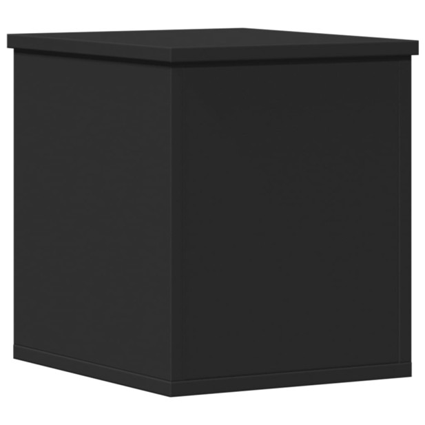 Fekete szerelt fa tárolóláda 30 x 35 x 35 cm - utánvéttel vagy ingyenes szállítással