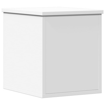Fehér szerelt fa tárolóláda 30 x 35 x 35 cm - utánvéttel vagy ingyenes szállítással