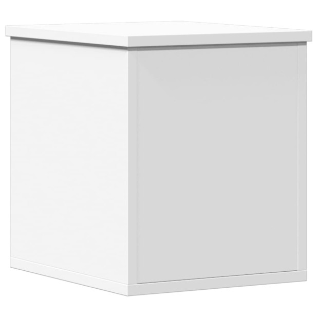 Fehér szerelt fa tárolóláda 30 x 35 x 35 cm - utánvéttel vagy ingyenes szállítással