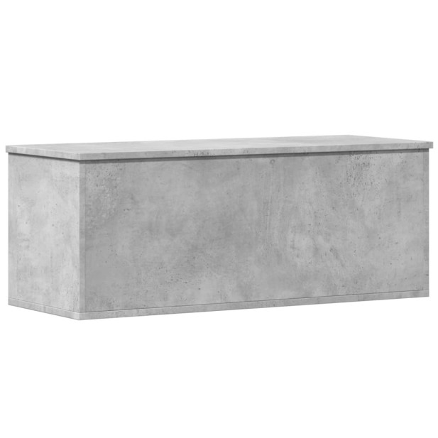 Betonszürke szerelt fa tárolóláda 90 x 35 x 35 cm - utánvéttel vagy ingyenes szállítással