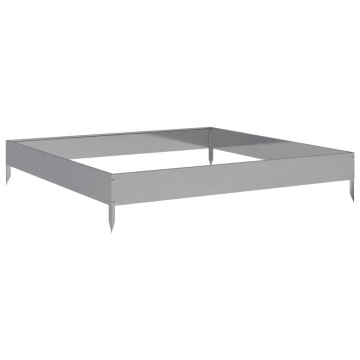 Horganyzott acél kerti magaságyás 100 x 100 x 18,5 cm - utánvéttel vagy ingyenes szállítással