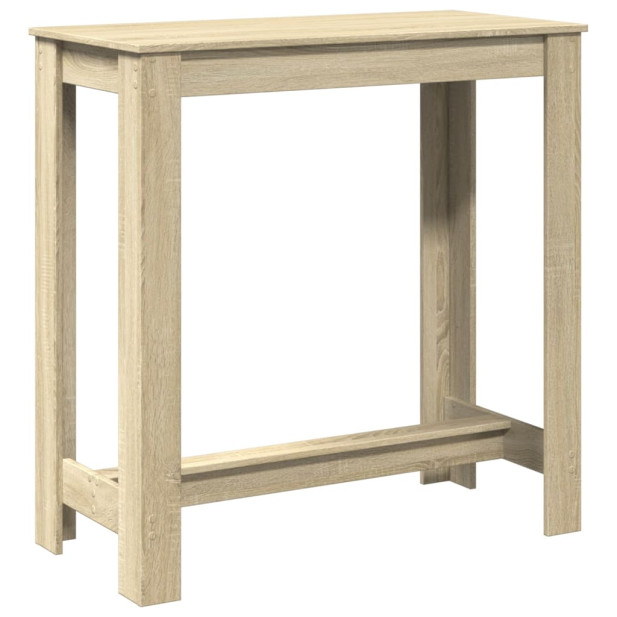 Sonoma tölgy színű szerelt fa bárasztal 102 x 50 x 103,5 cm - utánvéttel vagy ingyenes szállítással