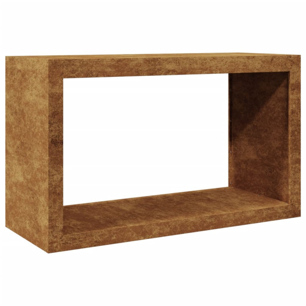 Corten acél tűzifatároló 100 x 40 x 60 cm - utánvéttel vagy ingyenes szállítással