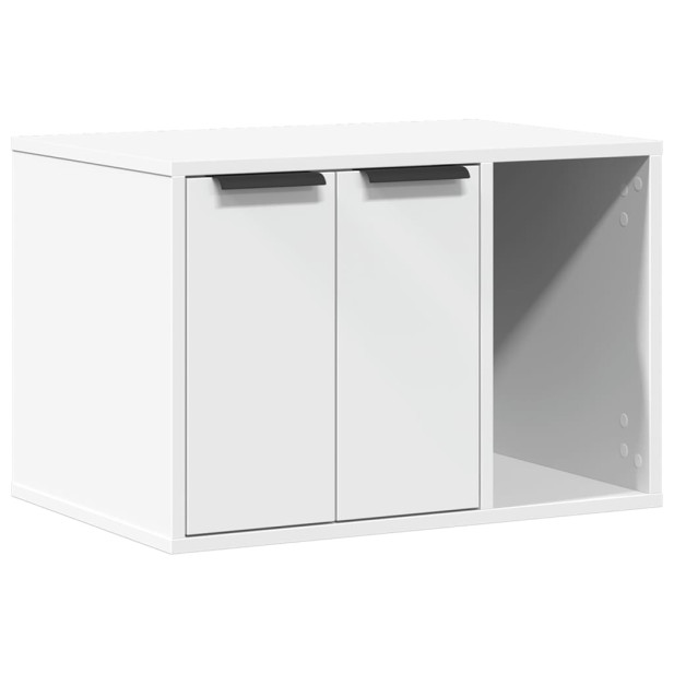 Fehér szerelt fa macskaalomdoboz 60 x 40 x 40 cm - utánvéttel vagy ingyenes szállítással