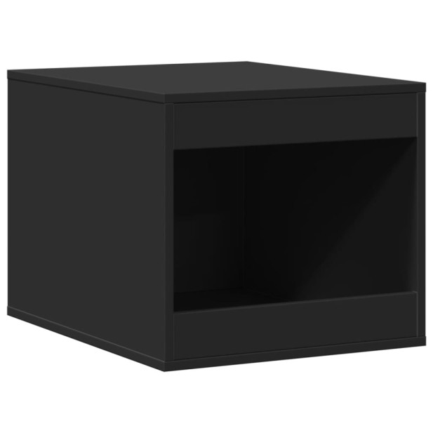 Fekete szerelt fa macskaalomdoboz 47 x 59 x 42 cm - utánvéttel vagy ingyenes szállítással