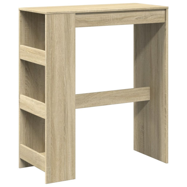 Sonoma tölgy szerelt fa bárasztal tárolókkal 90 x 40 x 103,5 cm - utánvéttel vagy ingyenes szállítással