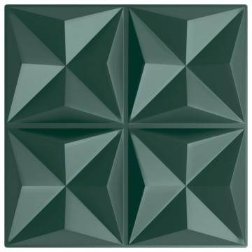 12 db zöld XPS origami fali panel 50 x 50 cm 3 m² - utánvéttel vagy ingyenes szállítással