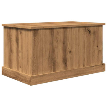 Kézműves tölgy színű szerelt fa tárolódoboz 70 x 40 x 38 cm - utánvéttel vagy ingyenes szállítással