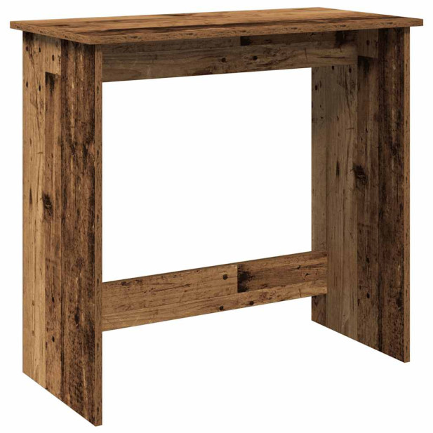 Antik fa színű szerelt fa íróasztal 80 x 40 x 75 cm - utánvéttel vagy ingyenes szállítással