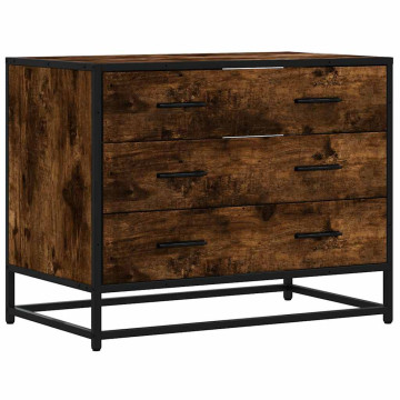 Füstös tölgy szerelt fa fiókos szekrény 70x41x56 cm - utánvéttel vagy ingyenes szállítással