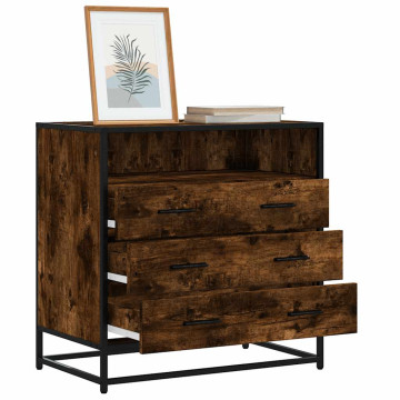 Füstös tölgy szerelt fa fiókos szekrény 70x41x70 cm - utánvéttel vagy ingyenes szállítással
