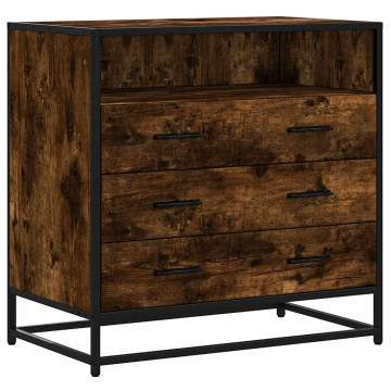 Füstös tölgy szerelt fa fiókos szekrény 70x41x70 cm - utánvéttel vagy ingyenes szállítással