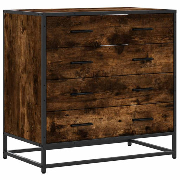 Füstös tölgy szerelt fa fiókos szekrény 70x41x70 cm - utánvéttel vagy ingyenes szállítással