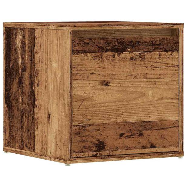 Antik fa szerelt fa tárolódoboz 40,5 x 40 x 40 cm - utánvéttel vagy ingyenes szállítással