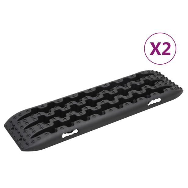 2 db fekete nejlon vontatási táblák 106x30,5x7 cm - utánvéttel vagy ingyenes szállítással