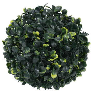 2 db zöld mesterséges boxwood gömbök LED fényekkel 22 cm - utánvéttel vagy ingyenes szállítással