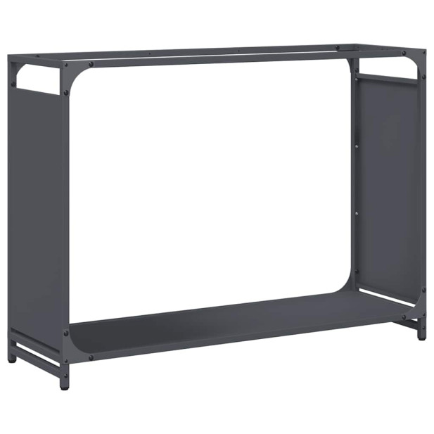 Antracitszürke hidegen hengerelt acél tűzifatároló 90x28x65 cm - utánvéttel vagy ingyenes szállítással