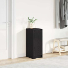 Fekete tölgy szerelt fa cipősszekrény 29,5x34x76 cm - utánvéttel vagy ingyenes szállítással