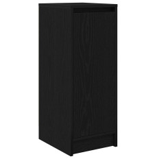 Fekete tölgy szerelt fa cipősszekrény 29,5x34x76 cm - utánvéttel vagy ingyenes szállítással