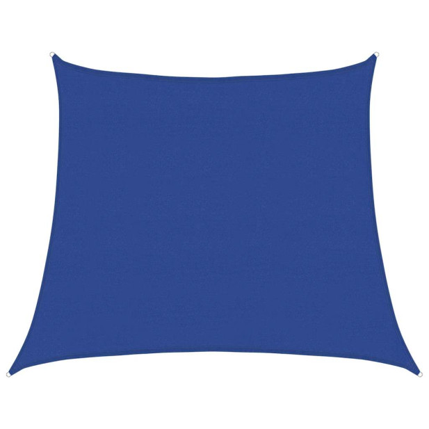 Kék trapéz alakú HDPE napvitorla 160 g/m² 4/5x4 m - utánvéttel vagy ingyenes szállítással