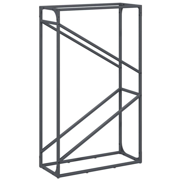 Antracitszürke hidegen hengerelt acél tűzifatároló 60x25x100 cm - utánvéttel vagy ingyenes szállítással