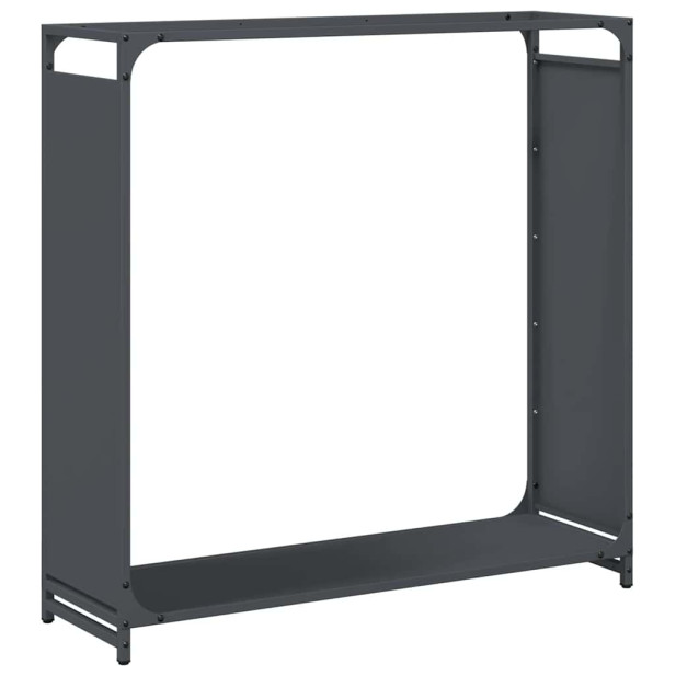 Antracitszürke hidegen hengerelt acél tűzifatároló 90x28x90 cm - utánvéttel vagy ingyenes szállítással