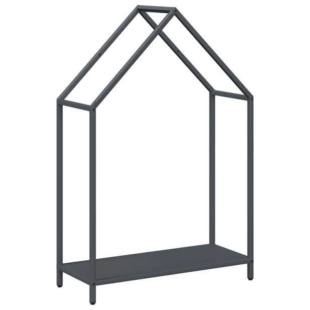 Antracitszürke hidegen hengerelt acél tűzifatároló 60x25x90 cm - utánvéttel vagy ingyenes szállítással