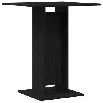 Fekete tölgy szerelt fa bisztróasztal 60x60x75 cm - utánvéttel vagy ingyenes szállítással