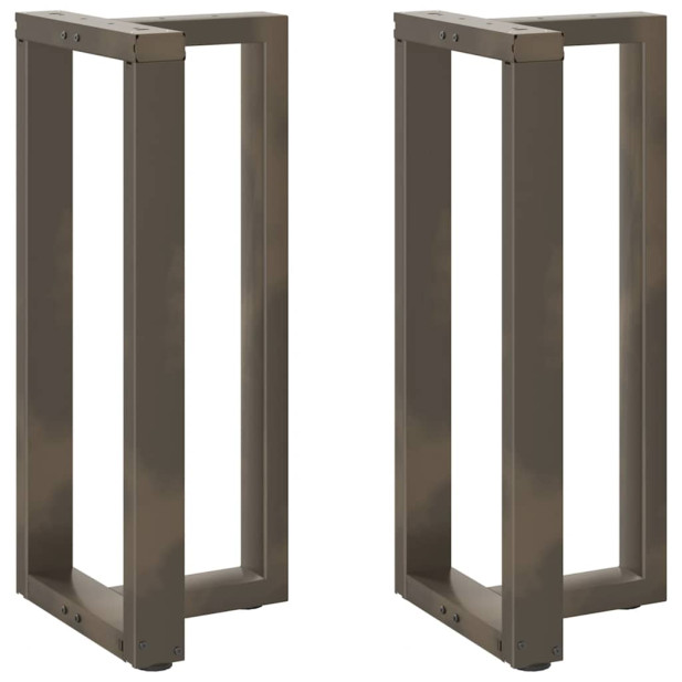 2 db natúr acél T-alakú bárasztal lábak 50x35x(91-92) cm - utánvéttel vagy ingyenes szállítással