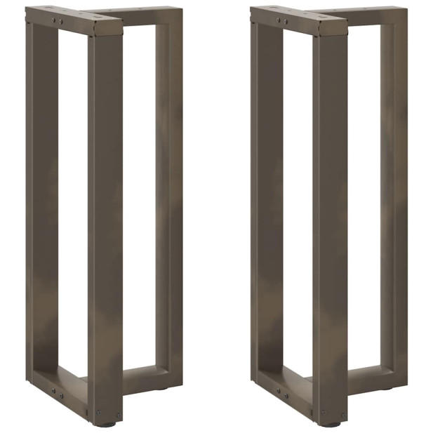 2 db natúr acél bárasztal lábak T-alakú 50x35x(101-102) cm - utánvéttel vagy ingyenes szállítással