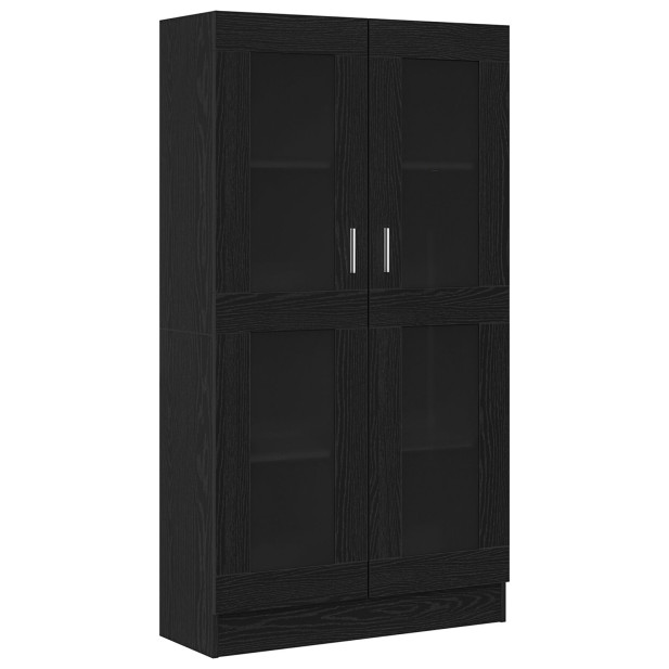 Könyvespolc - Fekete Tölgy,  82,5x30,5x150 cm,  Mérnöki Fa - utánvéttel vagy ingyenes szállítással