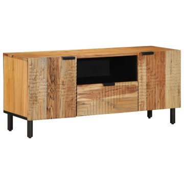 TV Szekrény 105x33,5x46 cm Tömör Akác - utánvéttel vagy ingyenes szállítással