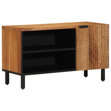 TV Szekrény 80x31,5x46 cm Tömör Akácfából - utánvéttel vagy ingyenes szállítással