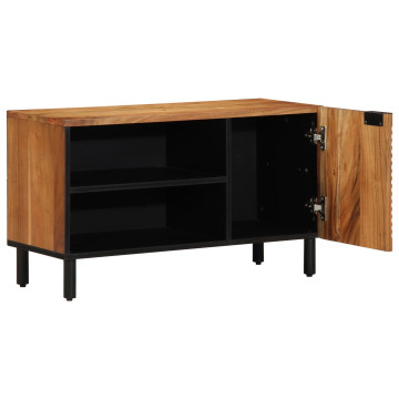 TV Szekrény 80x31,5x46 cm Tömör Akácfából - utánvéttel vagy ingyenes szállítással