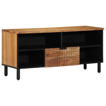 TV állvány 100x33,5x46 cm Tömör akácfából - utánvéttel vagy ingyenes szállítással