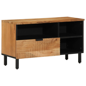 TV Szekrény 80x33,5x46 cm Tömör Akácfából - utánvéttel vagy ingyenes szállítással
