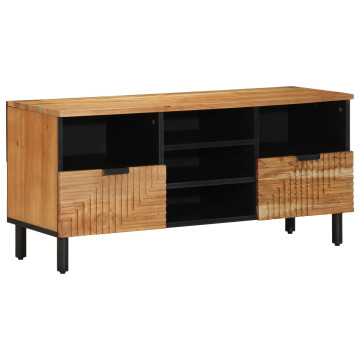 TV Szekrény 100x33,5x46 cm Tömör Akácfából - utánvéttel vagy ingyenes szállítással