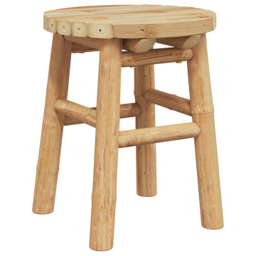 Alacsony Szék Kerek Ø30x36 cm Bambuszból - utánvéttel vagy ingyenes szállítással