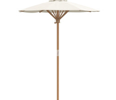 Kert Napernyő Krémfehér 150x210 cm Bambusz - utánvéttel vagy ingyenes szállítással