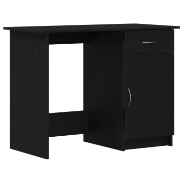 Asztal Fekete Tölgy 100x50x76 cm Szerelt Fa - utánvéttel vagy ingyenes szállítással