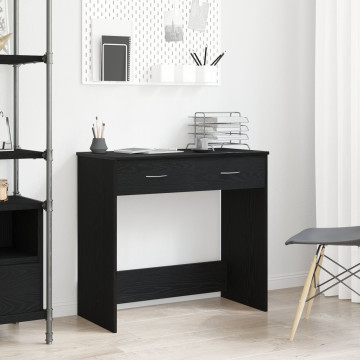 Asztal Fekete Tölgy 80x40x75 cm Mérnöki Fa - utánvéttel vagy ingyenes szállítással
