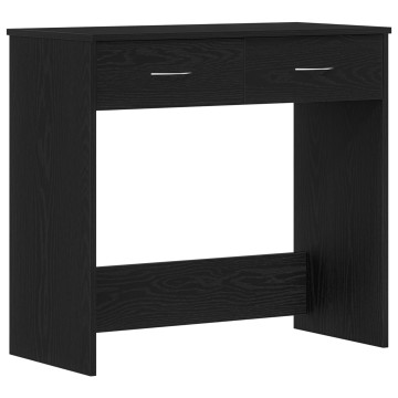 Asztal Fekete Tölgy 80x40x75 cm Mérnöki Fa - utánvéttel vagy ingyenes szállítással