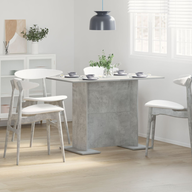 Beton Szürke Étkezőasztal 110x60x75 cm Mérnöki Fa - utánvéttel vagy ingyenes szállítással