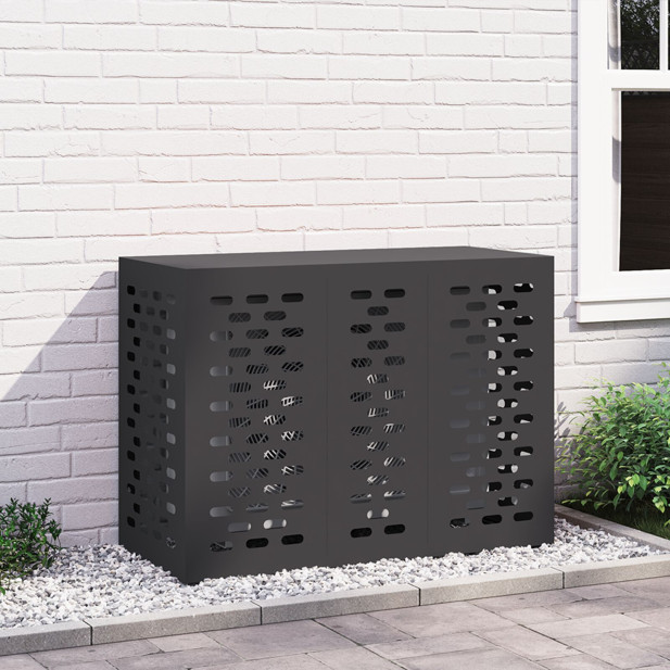 Klíma Fedele Fekete 110x50x80 cm Acél - utánvéttel vagy ingyenes szállítással